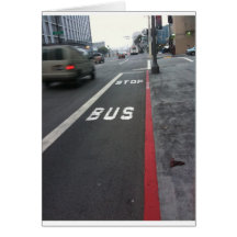 Parada de autobús de San Francisco Felicitacion