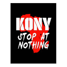 Parada de Kony en nada Postales