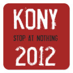 Parada de los pegatinas de Kony    2012 en nada pegatinas