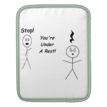 ¡Parada! ¡Usted está bajo resto! Resto de la músic Mangas De iPad