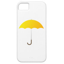 Paraguas amarillo iPhone 5 Case-Mate protector
