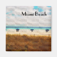 Paraguas de Miami Beach Iman De Nevera