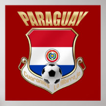 Paraguay 2010 presentes del futbol del fútbol del  poster
