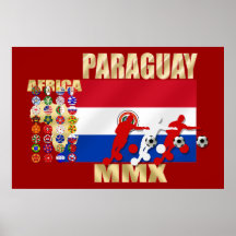 Paraguay MMX 2010 Futbol aviva los regalos del fút Poster