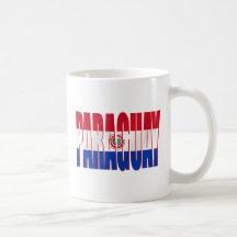 Paraguay redactó banderas del Paraguayan del logot Tazas De Café
