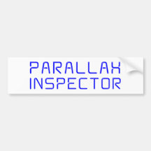 parallax inspector auto aufkleber