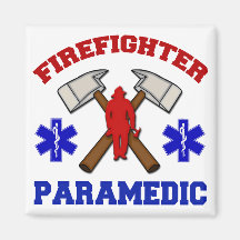 Paramédico del bombero imanes para frigoríficos