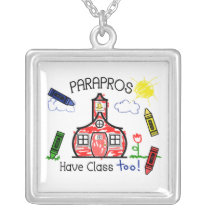 Parapros tiene dibujo de creyón de la escuela de l collares