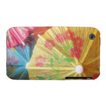 Parasoles bonitos del fiesta iPhone 3 Case-Mate protectores