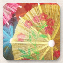 Parasoles bonitos del fiesta posavasos de bebidas