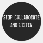 PARE colaboran y escuchan Etiqueta