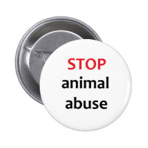 Pare el abuso animal pin