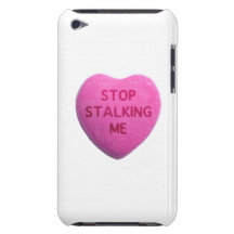Pare el acechar de mí corazón rosado del caramelo iPod touch Case-Mate cárcasa
