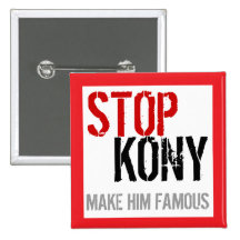 Pare el botón cuadrado 2 de Kony Pin