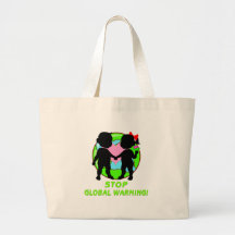 Pare el calentamiento del planeta bolsas de mano