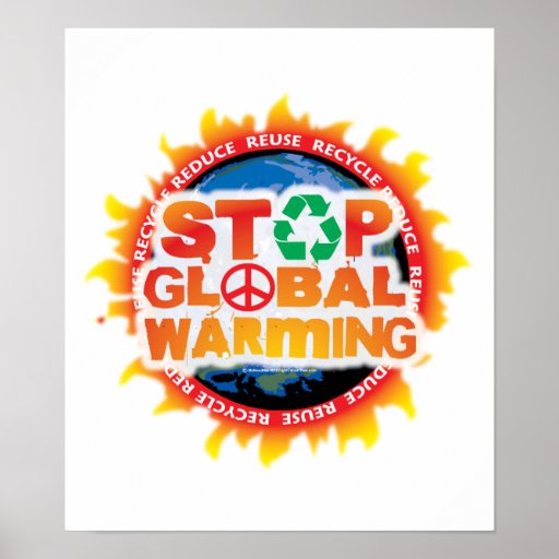 Pare el calentamiento del planeta posters