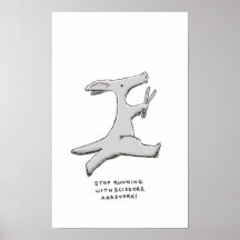 ¡pare el funcionamiento con las tijeras, aardvark! poster