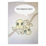 "Pare el Hogging" de la tarjeta del humor del feto