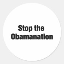Pare el Obamanation Pegatinas Redondas