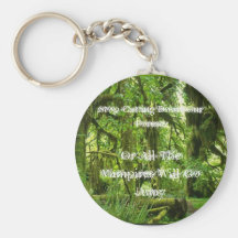 Pare el reducir de nuestros bosques… llavero personalizado