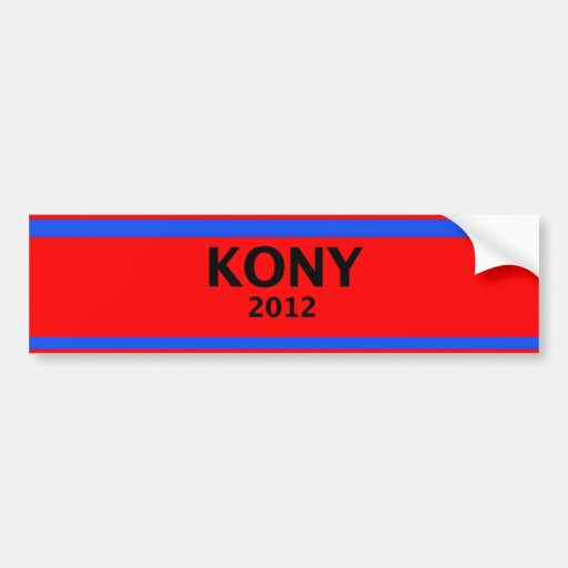 Pare Kony Etiqueta De Parachoque