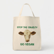 PARE LA CRUELDAD VAN BOLSO DE ULTRAMARINOS DEL VEG BOLSAS DE MANO