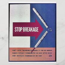 Pare la fractura tarjeta publicitaria