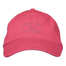 ¡Pare la guerra en Myraq! Gorra De Béisbol