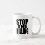 Pare la matanza - proteste ruidoso y orgulloso taza de café