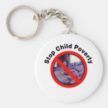 Pare la pobreza del niño llaveros