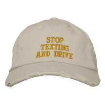 Pare Texting y conduzca Gorra De Béisbol