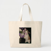 Pare y huela el bolso de las flores bolsa