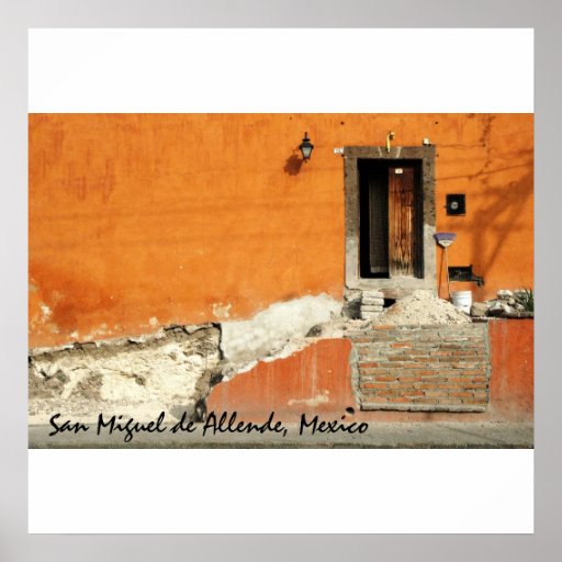 Pared anaranjada posters