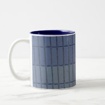 pared azul taza