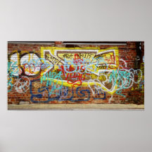 Pared de la pintada impresiones