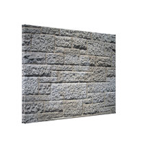 Pared de ladrillo de piedra inconsútil impresión de lienzo