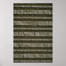 Pared de ladrillo rayada ilustrativa poster