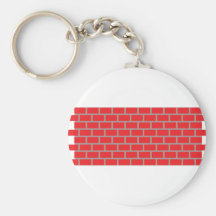 pared de ladrillo roja llaveros personalizados