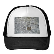 Pared de piedra del Grunge antiguo Gorros Bordados
