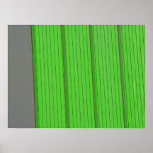 pared verde de la raya poster