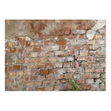 Pared vieja de los ladrillos tarjeta de negocio