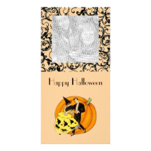 Pares de Halloween del baile Tarjeta Personal