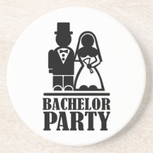 Pares de la despedida de soltero posavasos personalizados