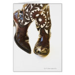 Pares de los zapatos 2 del vaquero tarjeta