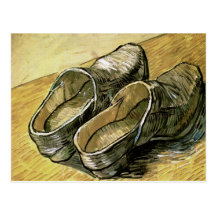 Pares de Van Gogh de estorbos de cuero Tarjetas Postales