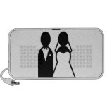 Pares del boda del icono mini altavoz