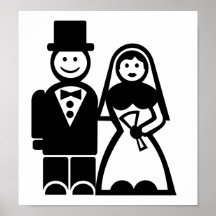 Pares del boda impresiones