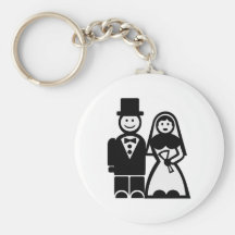 Pares del boda llaveros