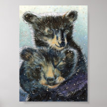 Pares del oso negro poster