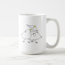 Pares del pájaro del baile taza